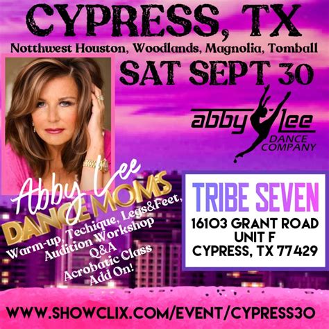 tickets for abby lee in cypress 9 30 in cypress from abby lee dance company