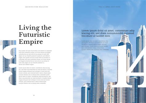 Free Architecture Magazine Template In Adobe Photoshop Adobe