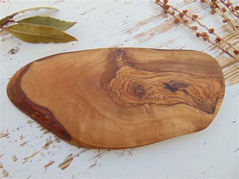 Engraved Rustic Olive Wood Cutting Board 106 X 5 Inch Etsy