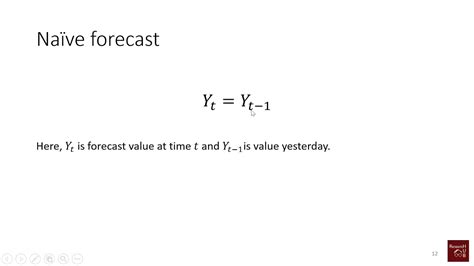 Forecasting 8 Data Setup And Naive Forecast Youtube