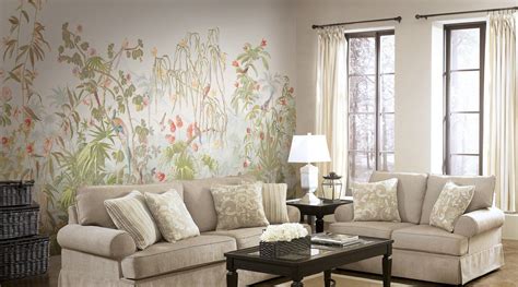 Chinoiserie Floral Birds Wallpaper Repeat Mural Home Decor Wall Mural