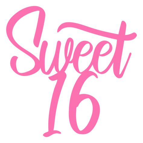 Sweet 16 Png Free Logo Image