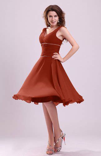 Rust Colored Wedding Guest Dress