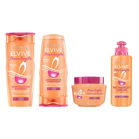 Elvive dream lengths no haircut cream. L'Oréal Elvive Dream Lengths Shampoo, conditioner ...