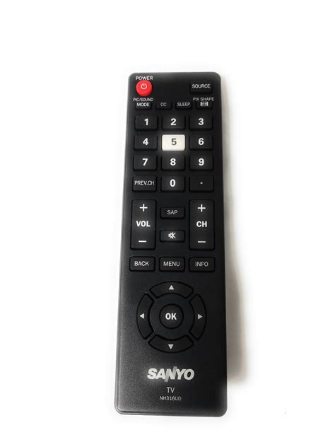 Television Remote Control Nh316ud For Tv Model Sanyo Fw40d48f - Walmart.com - Walmart.com