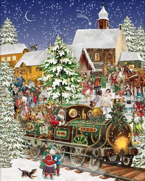 White Mountain Puzzles Christmas Train 1000 Piece Jigsaw Puzzle