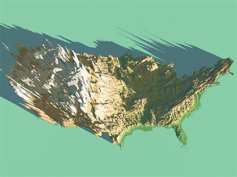 3d United States Map Model Map