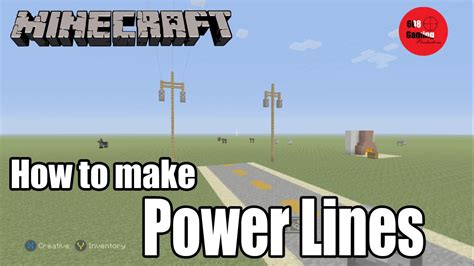How To Build Power Lines In Minecraft Youtube
