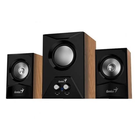 Caixa De Som Genius 21 Sw 21 385 15w Rms Madeira 31730002407