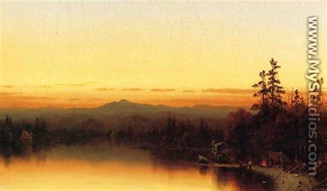 A Twilight In The Adirondacks I By Sanford Robinson Ford