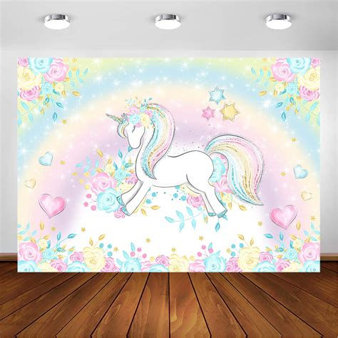 Buy Avezano Rainbow Unicorn Backdrop For Birthday Party Baby Shower