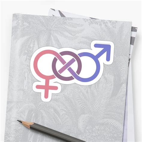 Gender Fluid Symbols Sticker By Elisa88 Redbubble