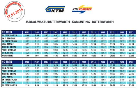 Latest ktm komuter timetable, schedule (jadual tren komuter) malaysia commuter services. Jadual Perjalanan KTM Komuter Utara Terkini Mulai 17 ...