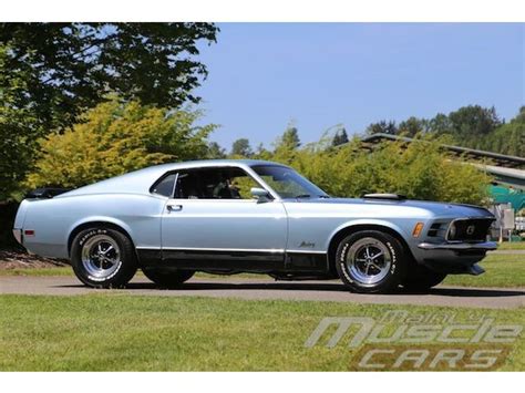 1970 Mustang Mach 1 Shaker Hood 351 Cleveland 4 Speed Mach Used