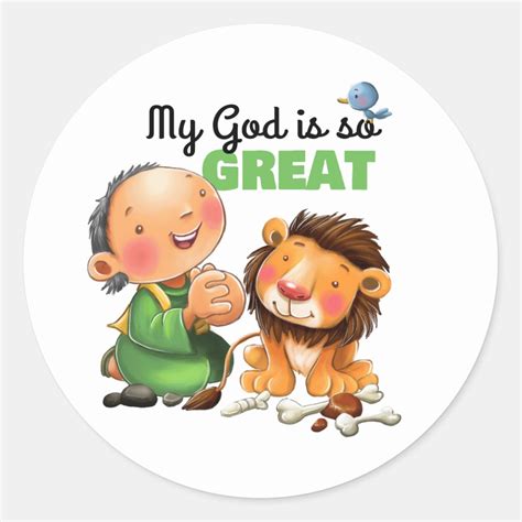 Daniel In The Lions Den Bible Verse Sticker Zazzle