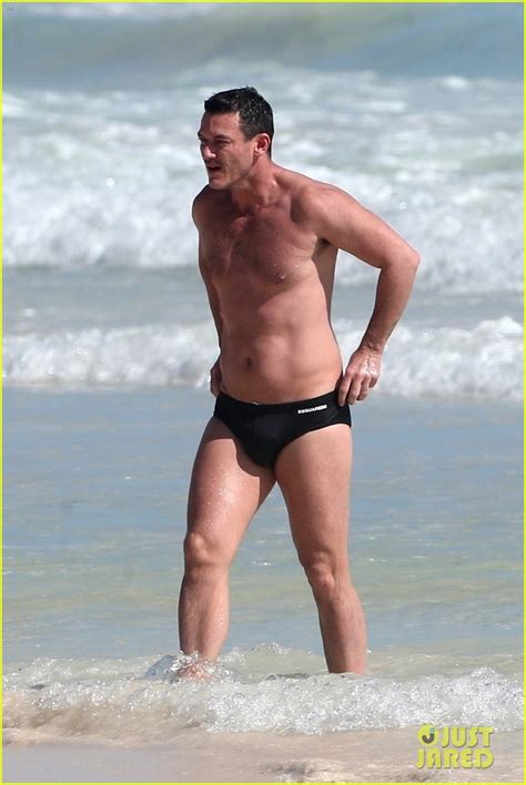 Luke Evans Bares Hot Body In Tiny Speedo On Vacation In Mexico Photo
