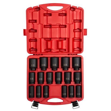 Sunex 3/4 in. Drive Deep Metric Impact Socket Set (17-Piece)-4686 - The