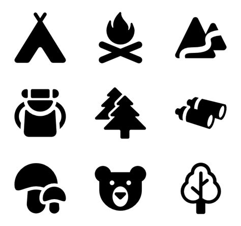 Camping Symbols Cliparts Add Outdoor Adventure To Your Designs