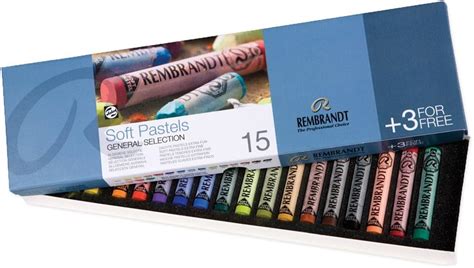 Amazon Rembrandt Soft Pastels Cardboard Box Set Of 15 3 FREE
