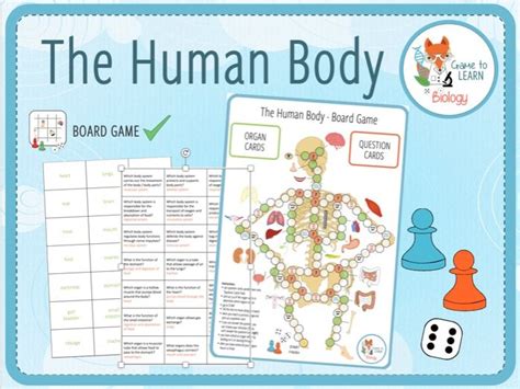 Human Body Board Game Ks34 Teaching Resources