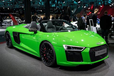 Audi R8 V10 Plus Sports Car Editorial Image Image Of Automobile