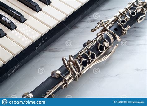 Classical Clarinet Piano Keyboard Stock Image Image Of Classic