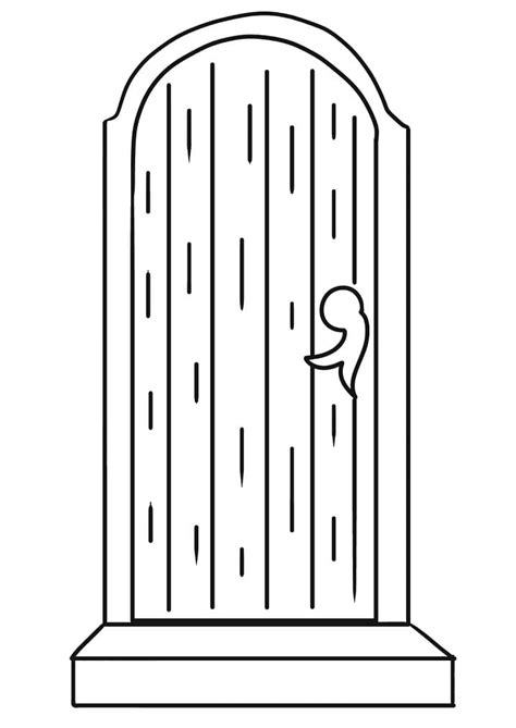 Wooden Door Coloring Page Free Printable Coloring Pages For Kids