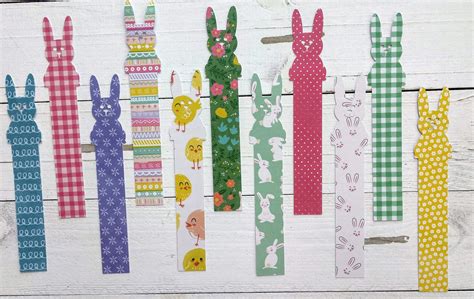 Easter Bunny Bookmark Easter Bookmark Bookmark Book Lover Etsy