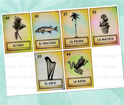 Printable Loteria Cards Entire Set Cards Original Designs Etsy