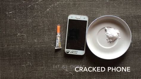 How To Fix A Cracked Phone Using Super Glue And Baking Soda Update This Was A Fail Youtube