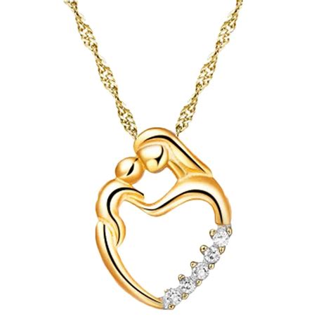 Buy New Arrival Love Heart Necklace Mother Hold Baby