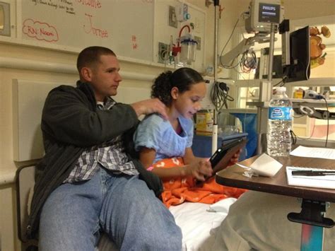 Father Comforting Daughter Hospital Couple Photos Photo Scenes