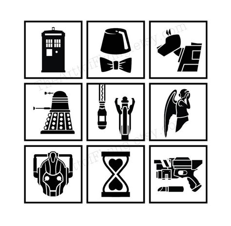 Doctor Who Icons Inspired T Shirt Hand Screen Printed Etsy I Am The