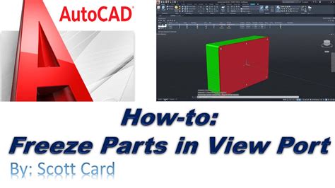 Autocad Freezing Parts In View Ports Youtube