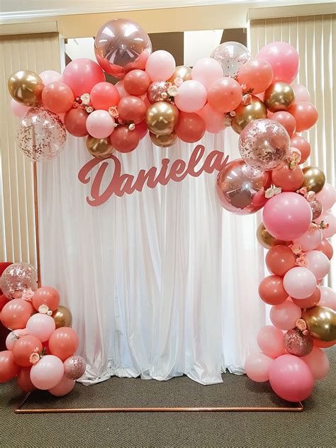 Balloons Garland And Backdrop Set Up 16th Birthday Decorations 18th