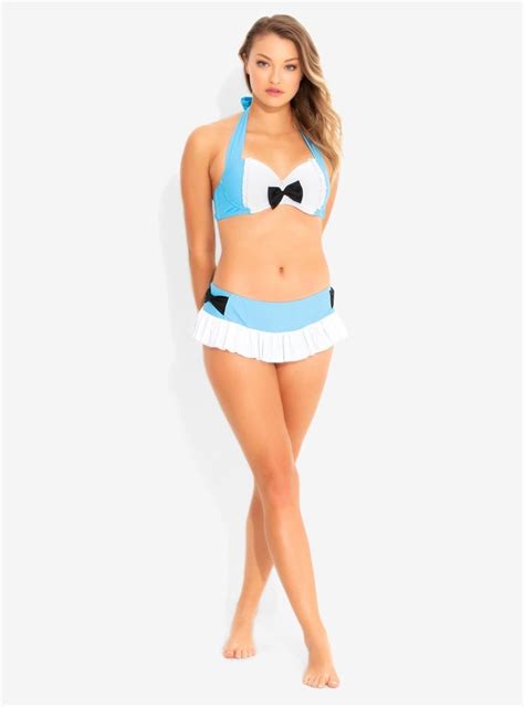 Disney Alice In Wonderland Ruffle Bikini Disney Swimsuits For Adults