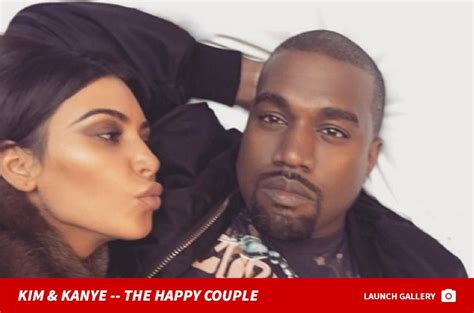 Kim Kardashian And Kanye West In Rare Pda Moment