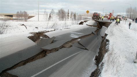 Alaska Earthquake 2018 Road Repair
