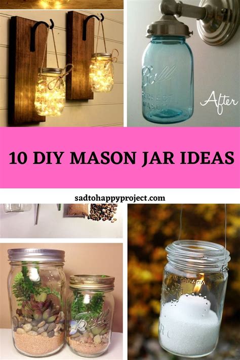10 Easy Diy Mason Jar Crafts For Your Home