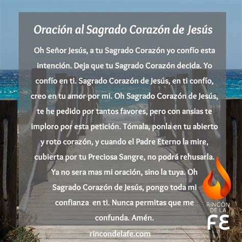 Oración Al Sagrado Corazón De Jesús En Vos Confío Oración