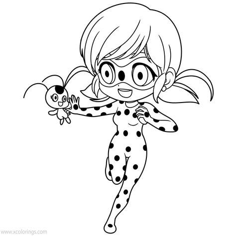 Chibi Miraculous Ladybug Outline Coloring Pages Xcolorings Com My Xxx