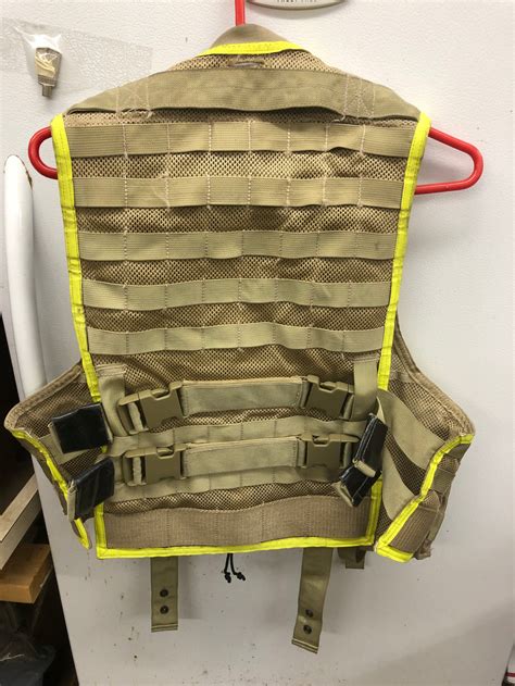Vis Tac Military Style Zipper Lbv Load Bearing Vest W Molle Pouches B