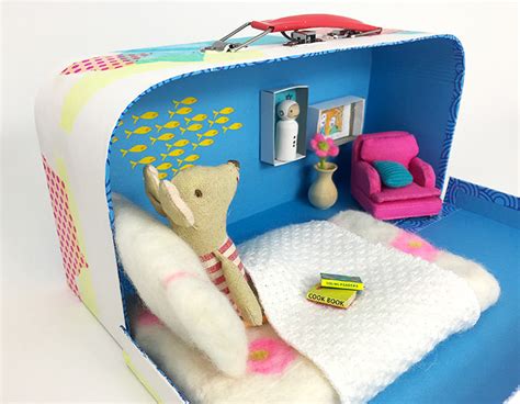 How To Turn A Lunch Box Into A Diy Traveling Dollhouse Plushie Patterns