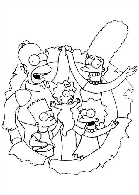 Kids N Fun Kleurplaat Simpsons De Simpsons