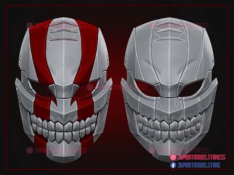 Hollow Mask Halloween Costume Custom Cosplay Mask Stl Etsy
