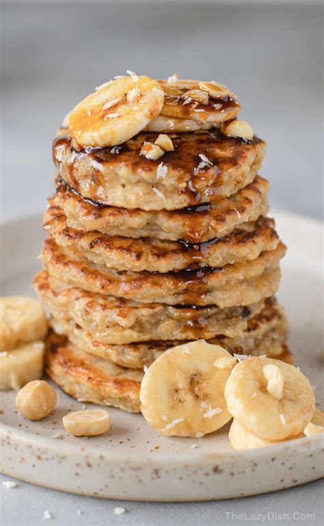 Healthy Banana Oatmeal Pancakes Quick And Easy Breakfast Idea