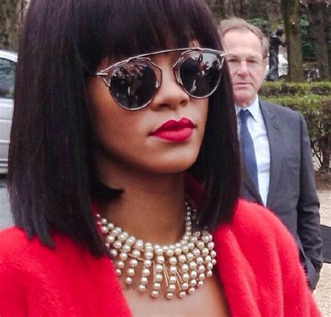 Rihanna Attends Dior Fashion Show In Paris February 2014 Celebmafia