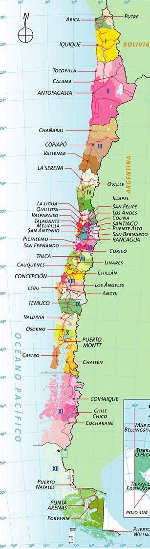 Chile Mapa Político