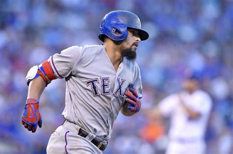 Texas Rangers Rougned Odor Rounds The Bases On A Solo Home Run In The