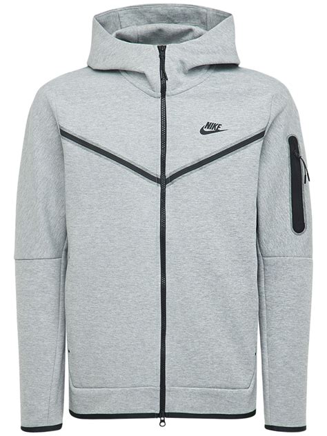 Nike Tech Fleece Full Zip Hoodie In Grey Modesens